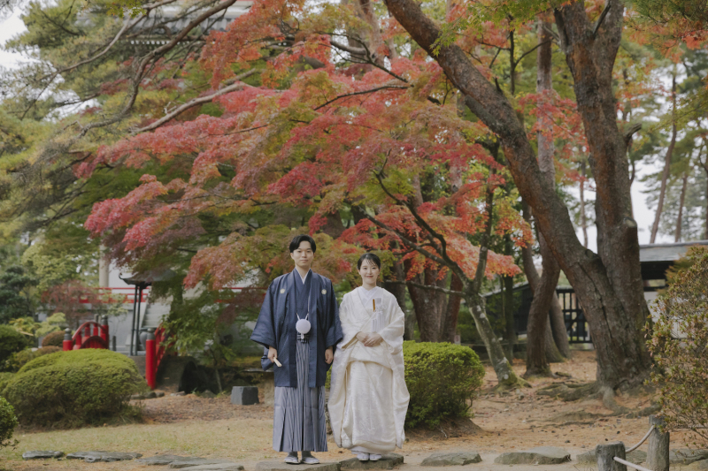 ＼ご予約急増中／紅葉シーズンのフォトウェディング♪