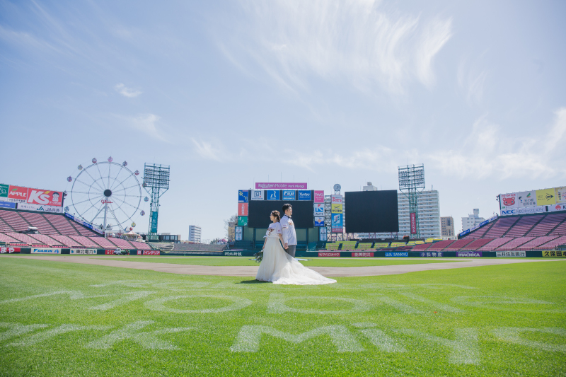 \楽天ファンの方必見♡/楽天モバイルパークでフォトウェディング!