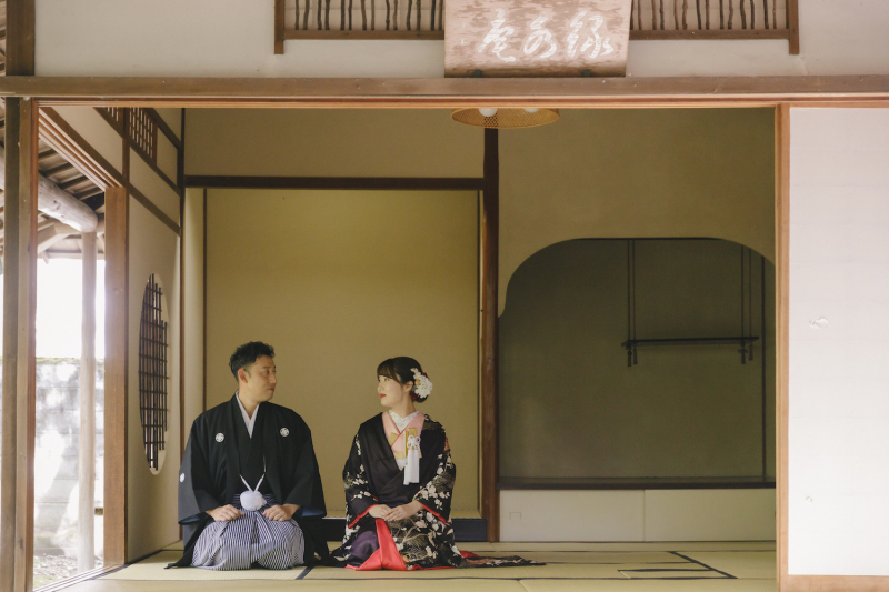和装にぴったりな・・・!お茶室&庭園フォト