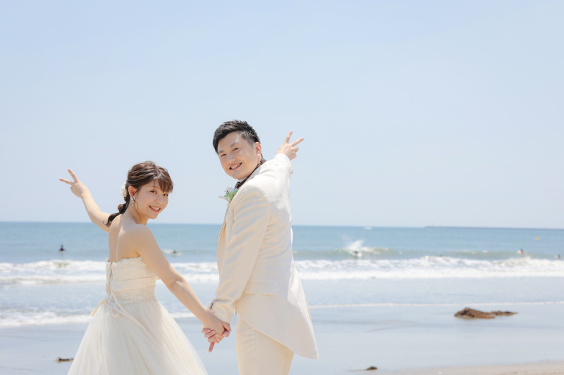 \夏といえば/綺麗な海でのフォトウェディング!