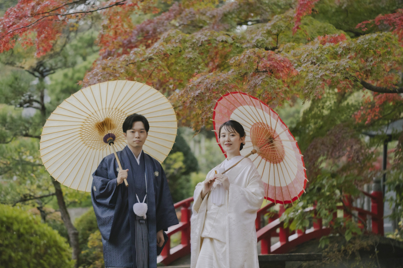 ＼ご予約急増中／紅葉シーズンのフォトウェディング♪