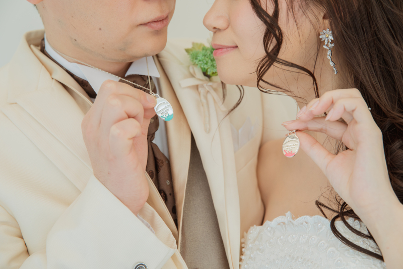ペアアクセサリーと共に♡