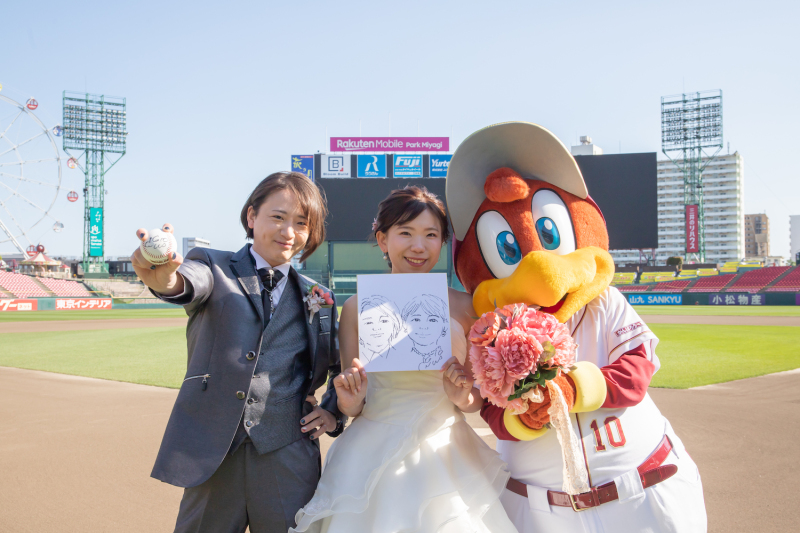\楽天ファンの方必見♡/楽天モバイルパークでフォトウェディング!