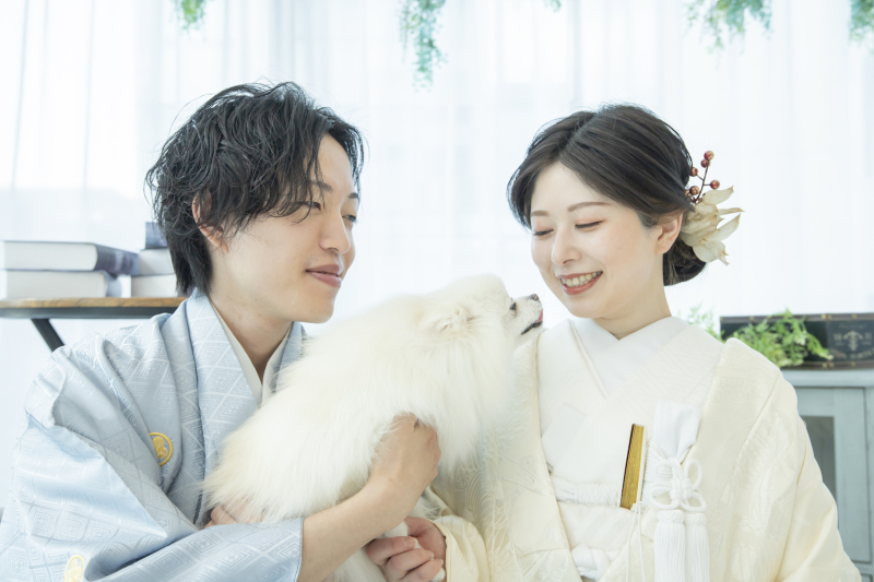 【大好きなご家族と一緒に♡】ウェディングフォト with ペット♡
