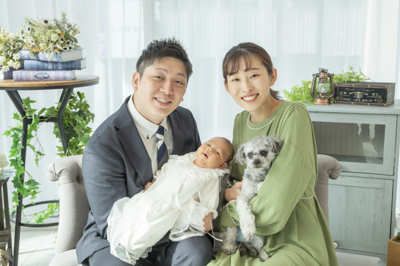 \新しい家族が増えた記念に/ファミリーフォトも承ります♡
