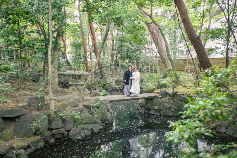 和装にぴったりな・・・!お茶室&庭園フォト