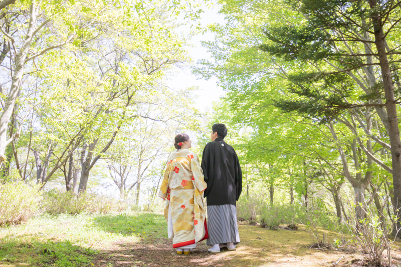 新緑×公園*和装フォトウェディング*
