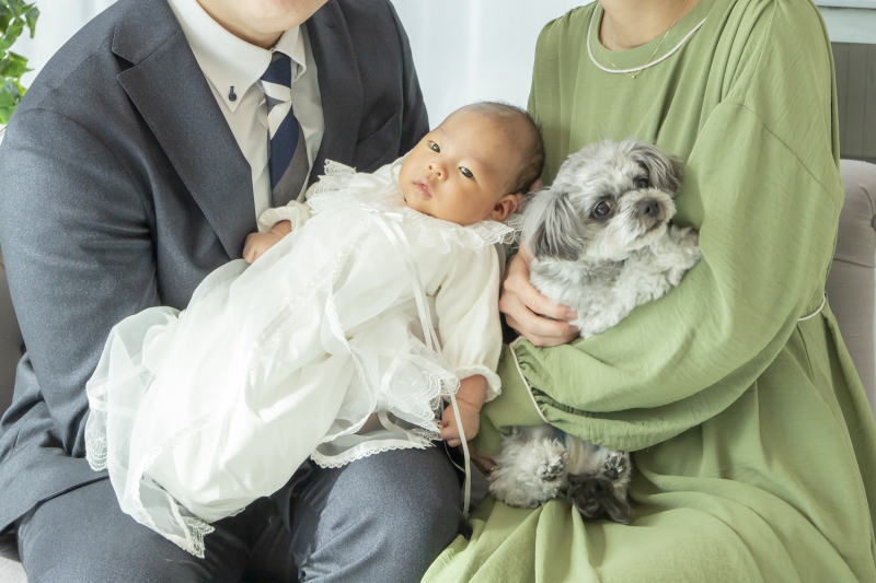 \新しい家族が増えた記念に/ファミリーフォトも承ります♡