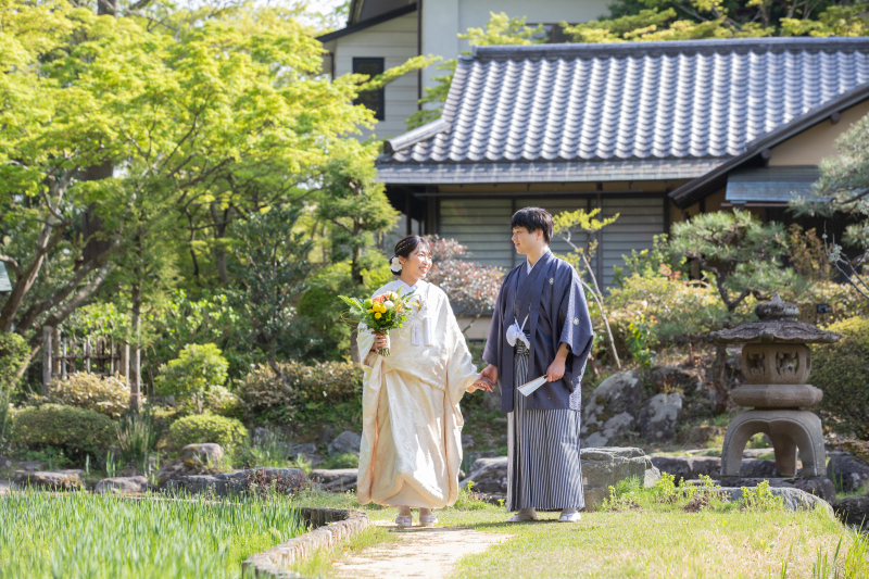 新緑で和装フォトウェディング♪