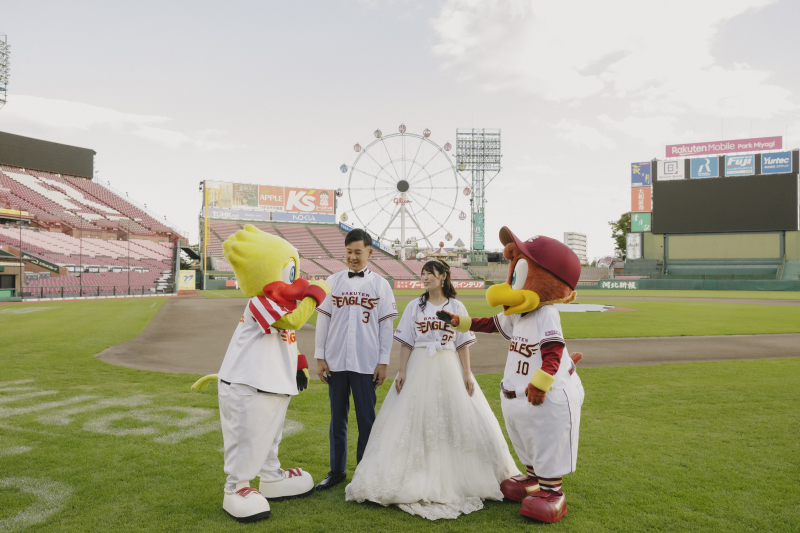 楽天ファン必見!楽天モバイルパークで叶えるフォトウェディング*