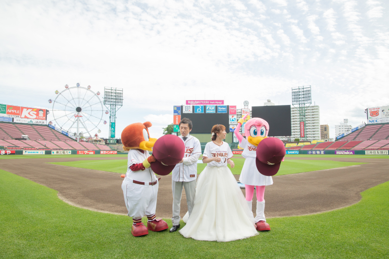 ＼楽天ファンの方必見♡／楽天モバイルパークでフォトウェディング！