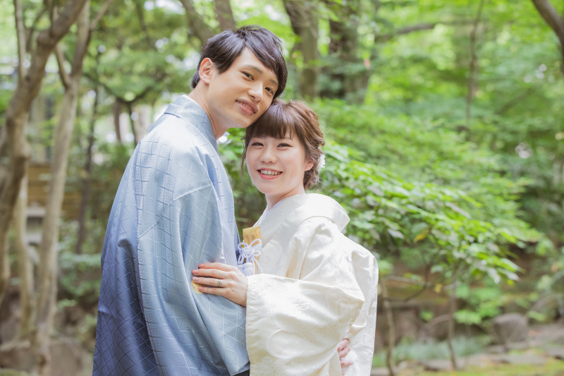 和装にぴったりなお茶室&庭園フォト