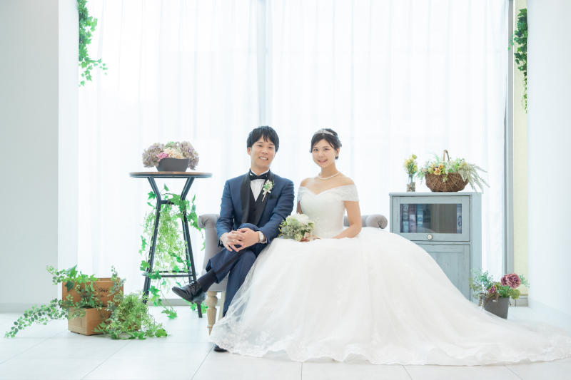 スタジオで叶える、結婚式の前撮り・フォトウェディング