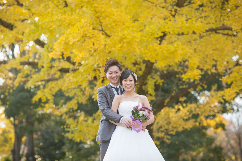 洋装の紅葉フォト!