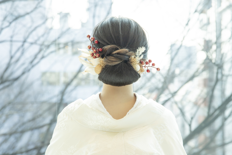 ヘアスタイルにもこだわって♪