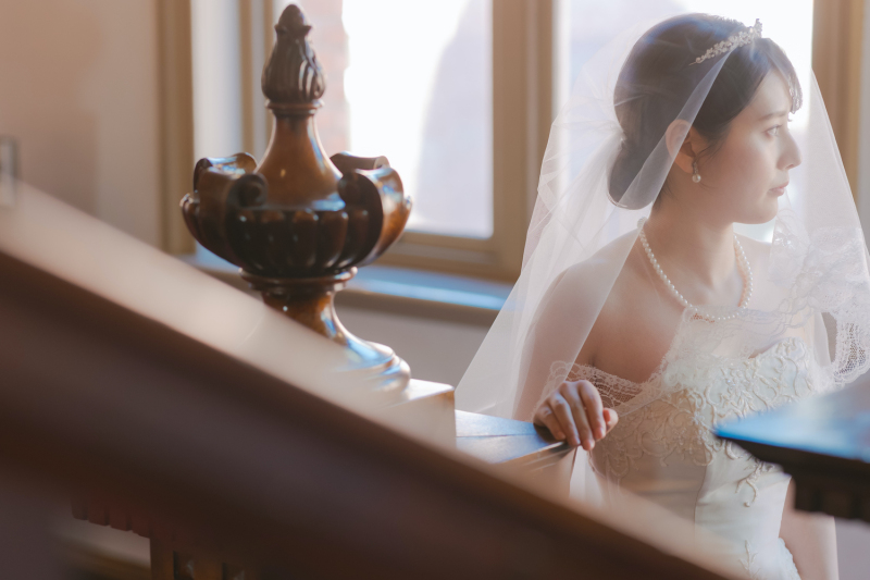 花嫁の私が主役なの。撮影スタジオで撮るソロショットアイデア