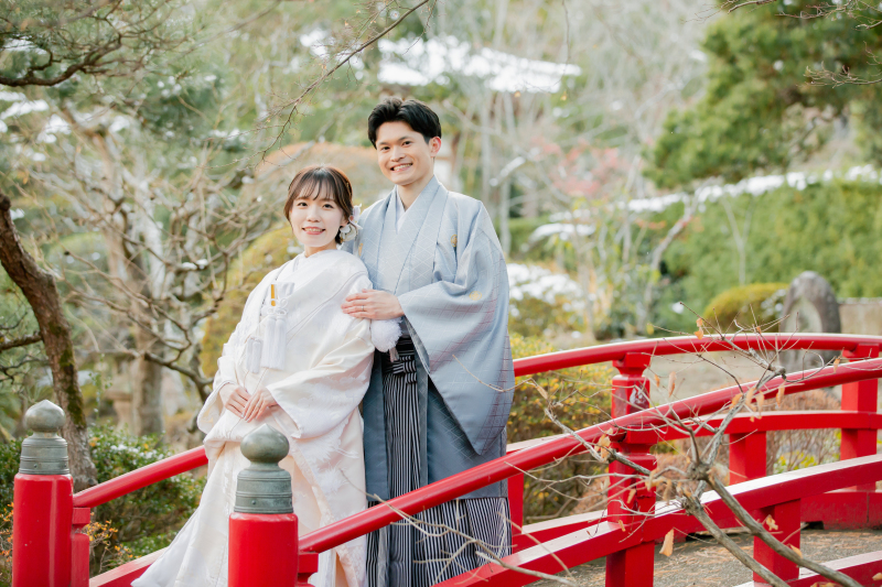 日本庭園で季節感あふれるお写真を!