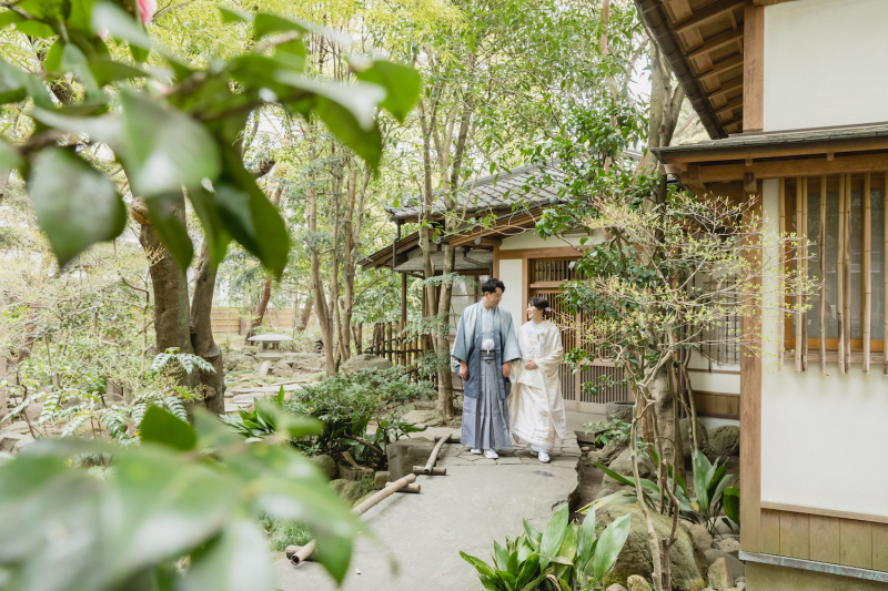 【茶室&庭園】どちらも譲れない♪和装におすすめの「緑水庵」