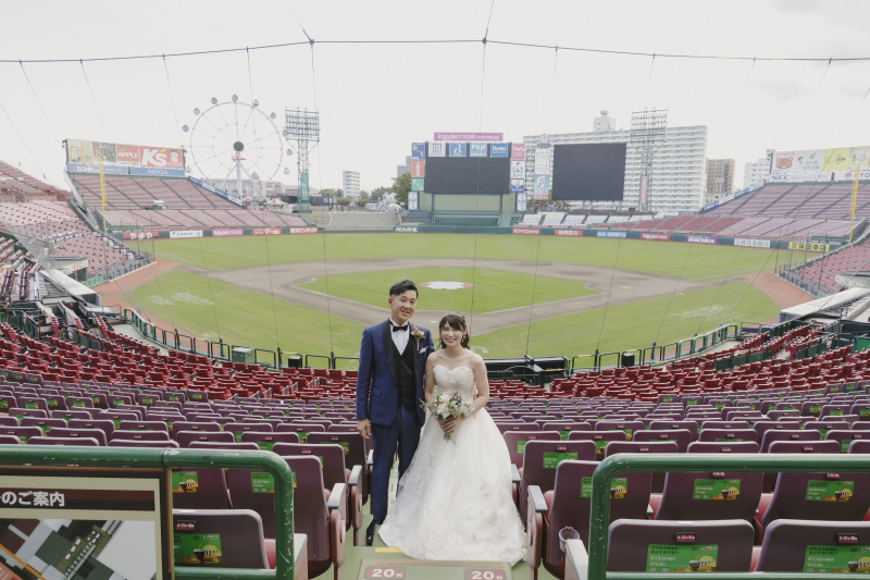 楽天ファン必見!楽天モバイルパークで叶えるフォトウェディング*