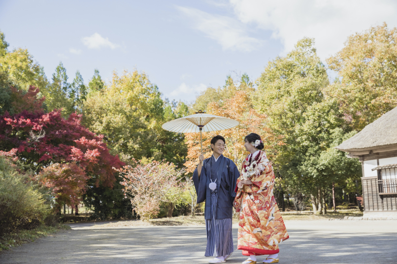 みちのく杜の湖畔公園の秋の景色の魅力☆