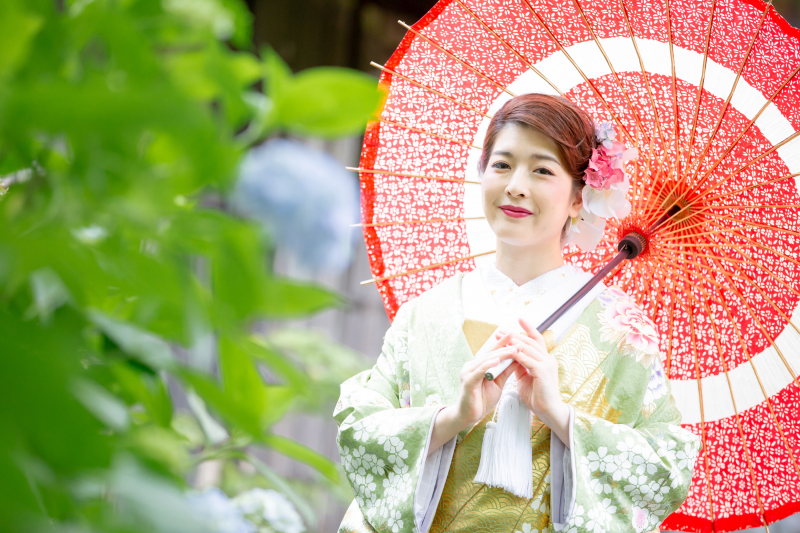 *紫陽花フォト 和装バージョン*