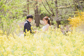 【たくさんの花々に囲まれて…♪】国営みちのく杜の湖畔公園ロケフォト♡