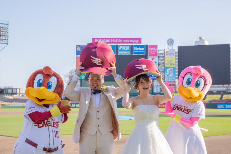 \楽天ファンの方必見♡/楽天モバイルパークでフォトウェディング!
