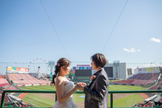 ＼楽天ファンの方必見♡／楽天モバイルパークでフォトウェディング！