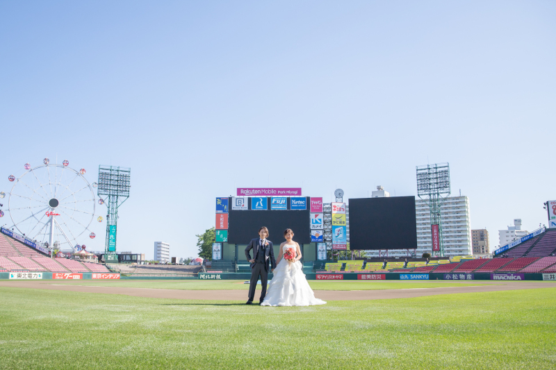 \楽天ファンの方必見♡/楽天モバイルパークでフォトウェディング!