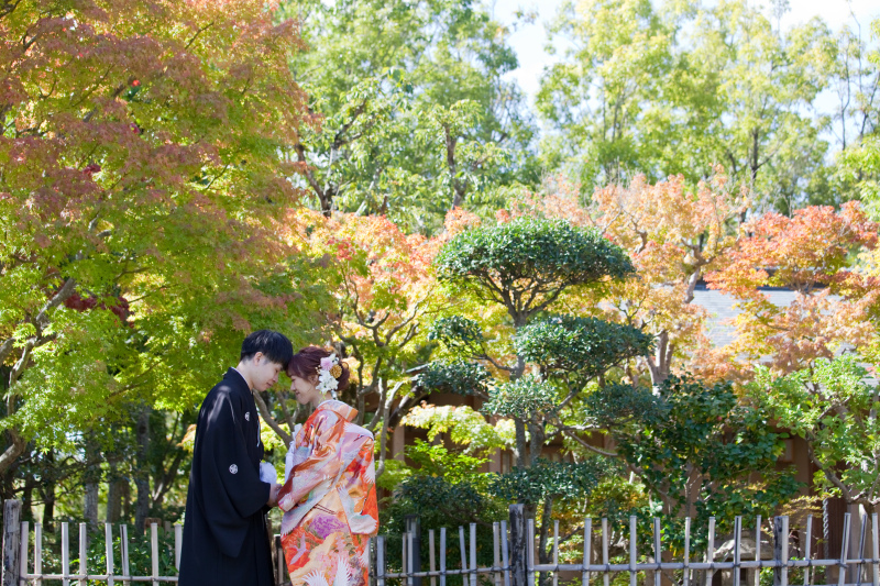 秋に人気の和装撮影！