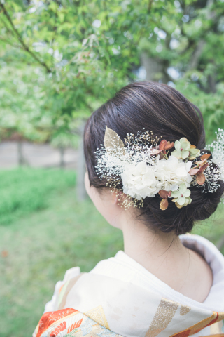 お花の髪飾り❀