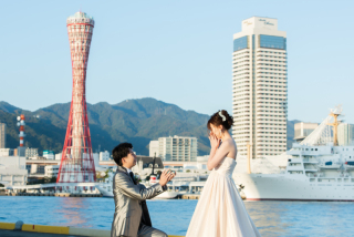 洋装人気ロケ地ハーバーランド♡