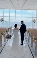 海が見えるチャペルで撮影