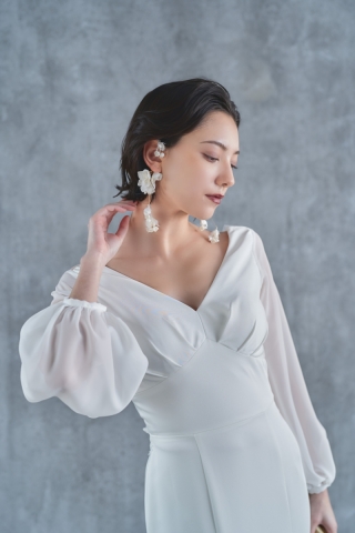 「ロングスリーブ」のウエディングドレスをご紹介