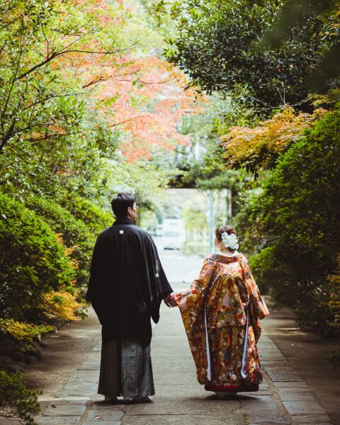 彩る紅葉、高輪の寺院で特別な一枚【高輪】