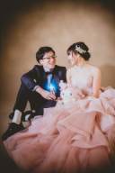 思い出の贈り物と一緒に撮影