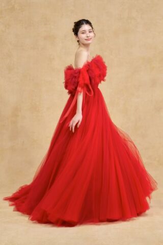 トレンド！もこもこショルダー【 Cielo RED - シエロ 赤 -】