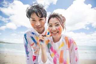 New!「ペイントフォトプラン」でユニークで楽しいフォトウェディング!
