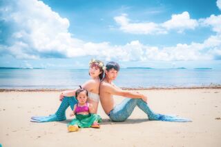 ウェディングフォトに加え、オプションでなりきりマーメイド撮影も!