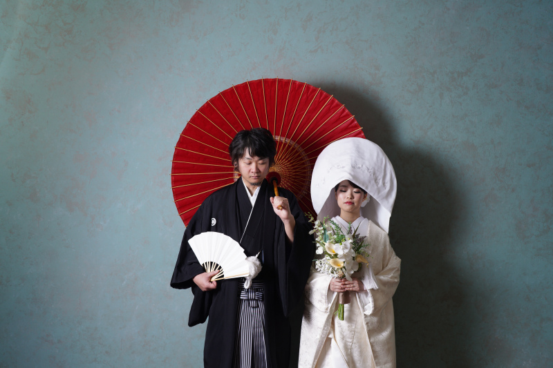 綿帽子と角隠し