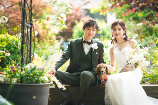 【名古屋市でペットと一緒に結婚写真】愛犬と残す特別なウェディングフォト