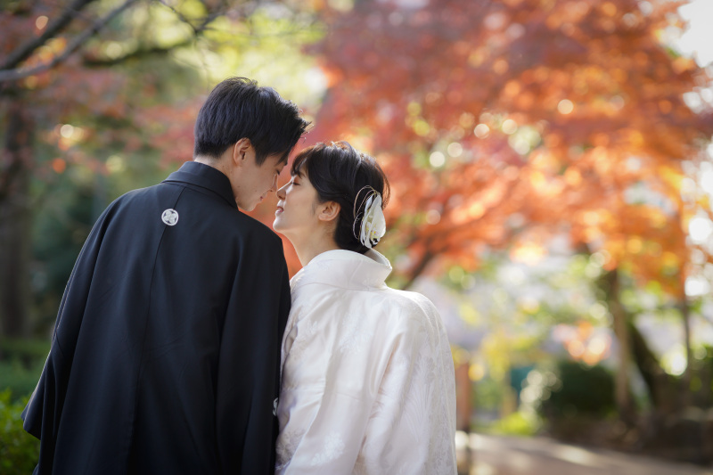 中村公園での紅葉ロケーションフォト