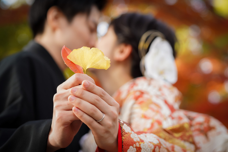 中村公園での紅葉ロケーションフォト