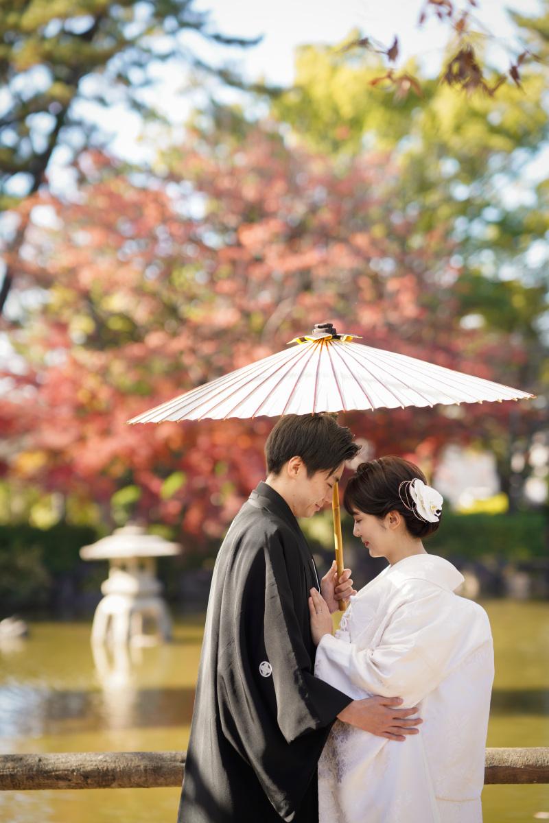 中村公園での紅葉ロケーションフォト