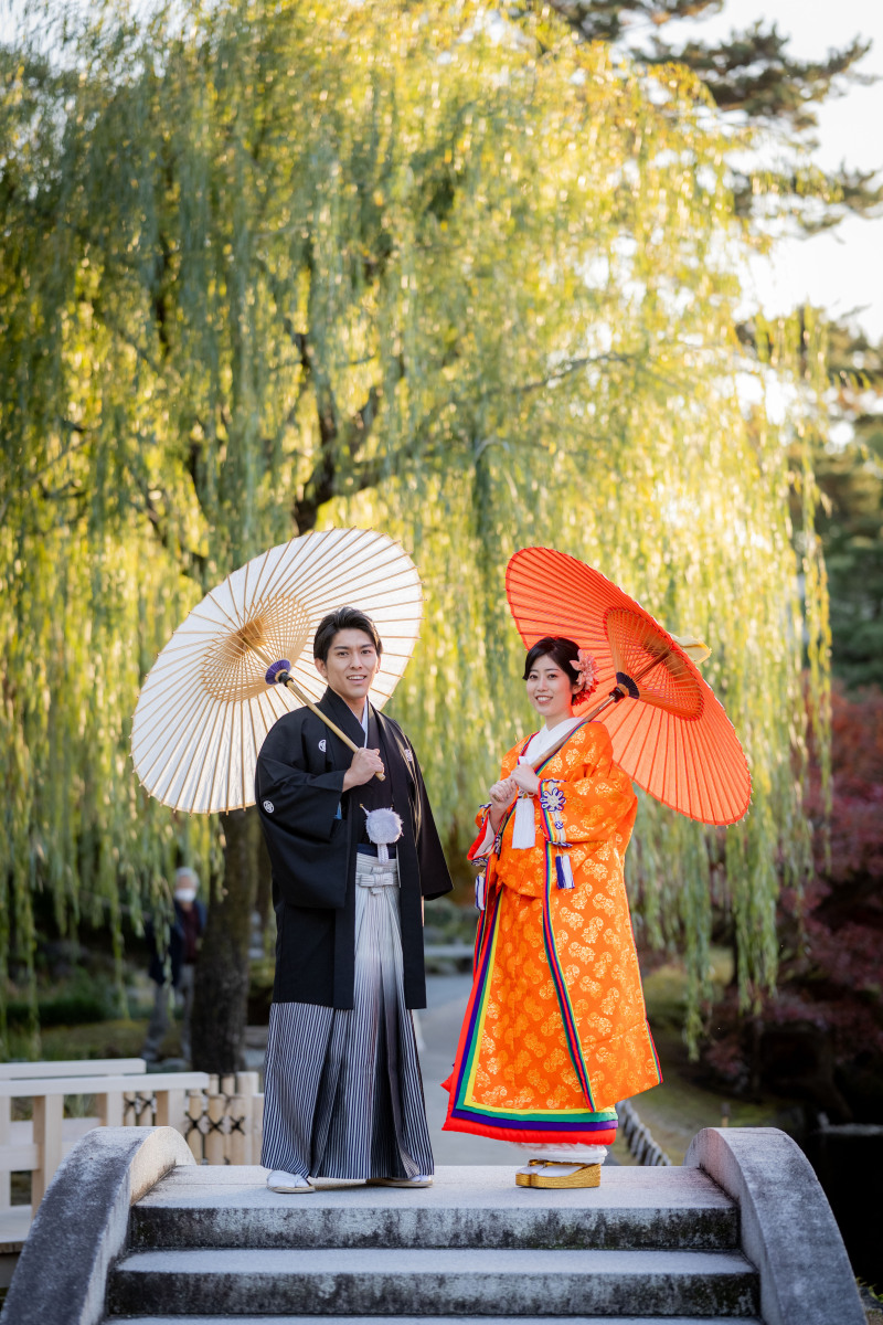 紅葉の日本庭園