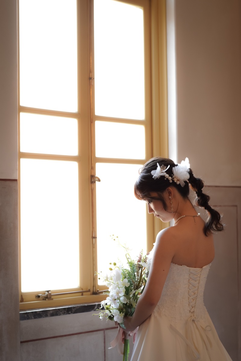撮影イメージに合わせたヘアアレンジ