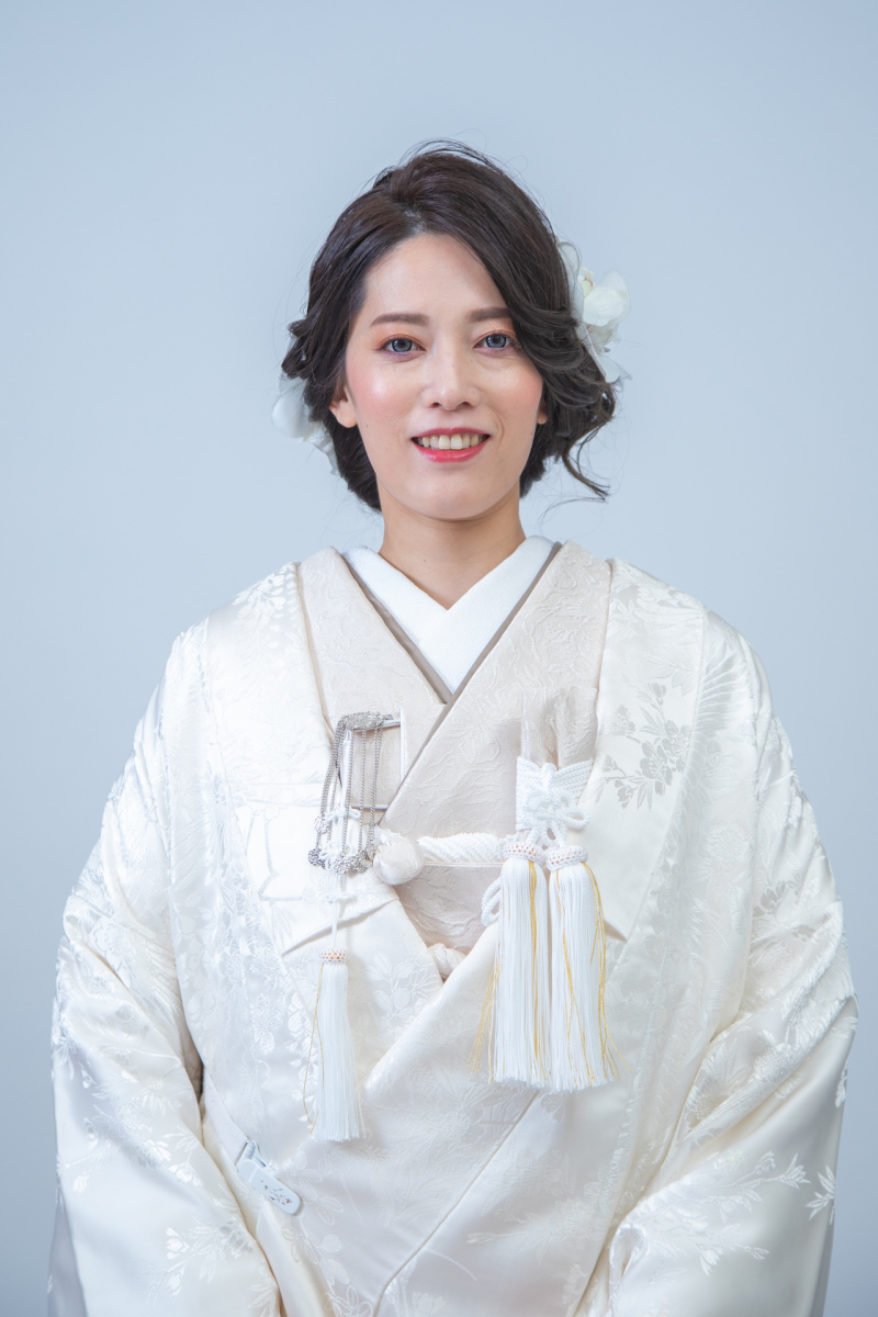 衣装の紹介　白無垢