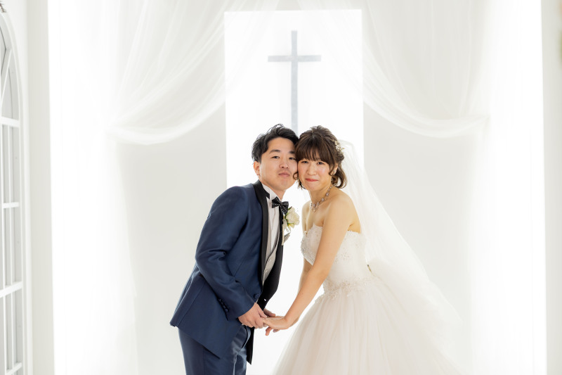洋装のスタジオ撮影