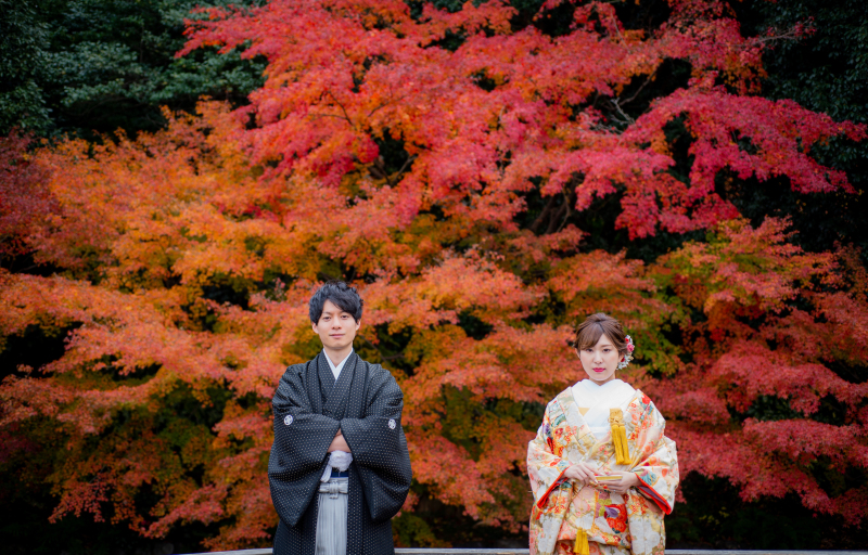 「紅葉シーズン」和装ロケ庭園撮影でのアドバイス