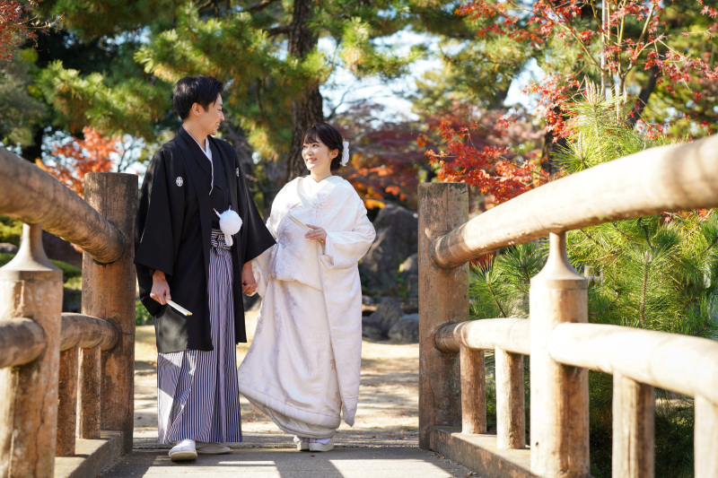中村公園での紅葉ロケーションフォト